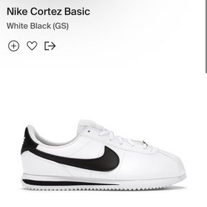 Nike Cortez Basic White Black